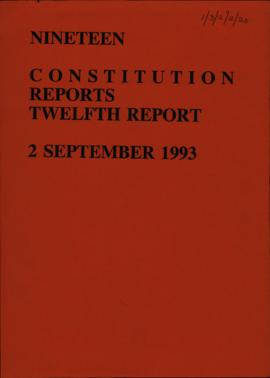 Twelfth report