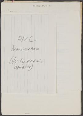 Draft NEC Resolution - 16th February 1993