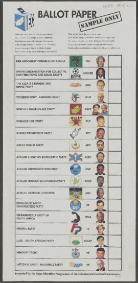 Ballot Paper