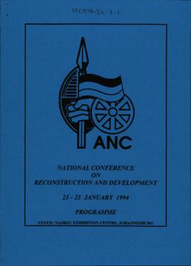 National Conference on Reconstruction and Development Programme