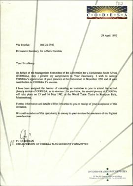 Permanent Secretary for Affairs of Namibia