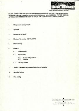 Minutes of meeting on 4 May adopted at meeting