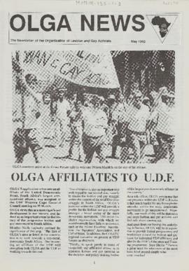 OLGA News: The Newsletter of Organisation of Lesbian and Gay Activists