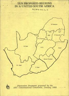 Ten Proposed Regions in a United South Africa