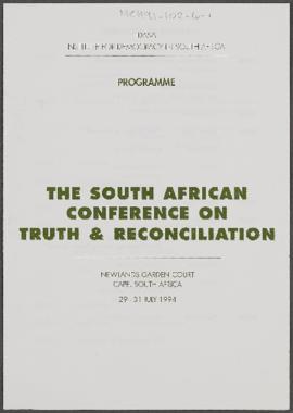 The South African Conference on Truth and Reconciliation 