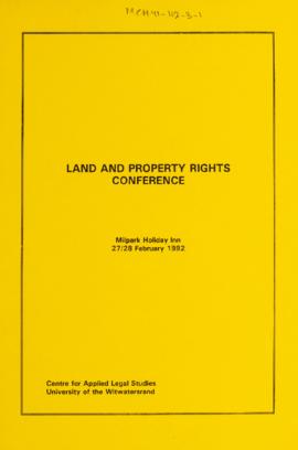 Land and Property Rights Conference