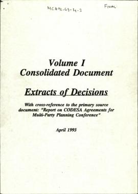 Volume 1 Consolidated Document: Extracts of Decisions