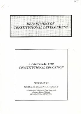 Department of Constitutional Development