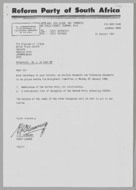 Reform Party of South Africa
