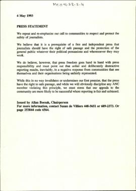 Press Statement