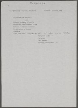 Constitutional Research Programme October-December 1989 [and related documents]