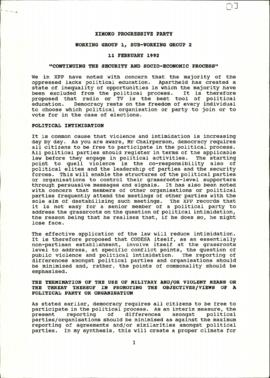 Ximoko: Continuing the security and socio economic process