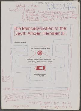 The Reincorporation of the South African Homelands