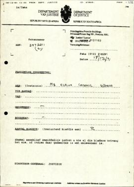 PA Du Rand CDS re: Requisition for relevant documentation for personnel
