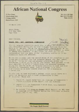 Phase Two: ANC Language Commission