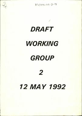 Draft Working Group 2 12 May 1992