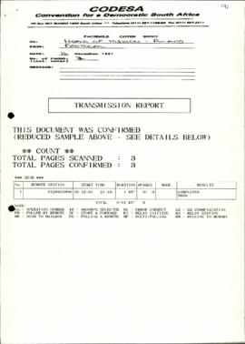 Head of Mission – Poland re: Cover sheet