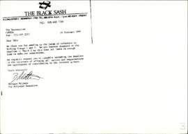 Letter from the Black Sash to The Secretariat re: Terms of reference sent to them for Working Gro...