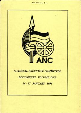 National Executive Committee Document Volume One 14-17 January 1994