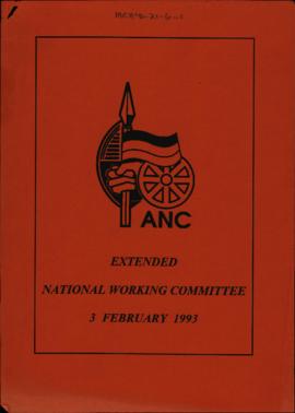 Extended National Working Committee 3 February 1993