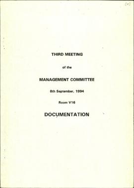 Third Meeting of the Management Committee Documentation