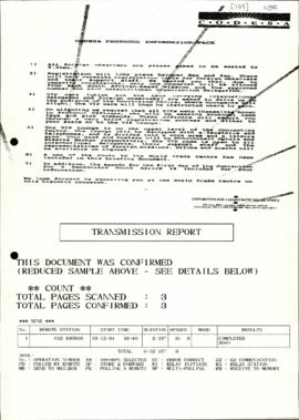 Protocol Committee re: Briefing document