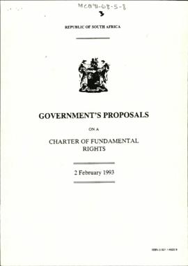 Government's Proposals on a Charter of Fundamental Rights [and related documents]