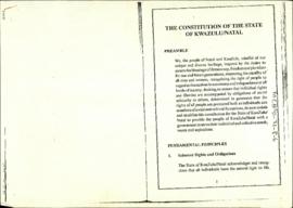 The Constitution of the State of KwaZulu/Natal