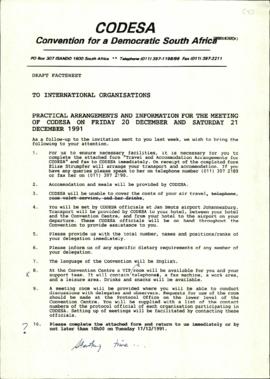 Draft Fact Sheet to international organizations – hand amended version