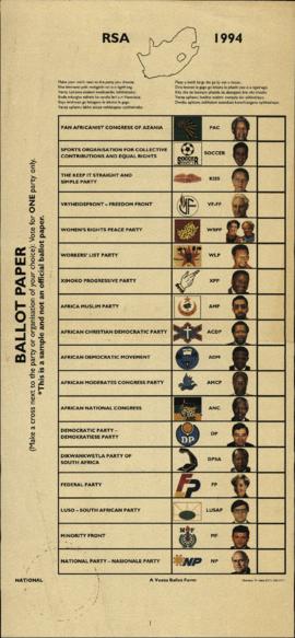 1994 National Election Ballot