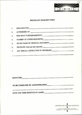 Photocopy Request Form