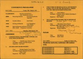 Conference Programme