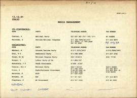 Faxes sent to all on list – Media Management
