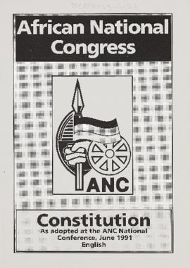 Constitution: As adopted at the ANC National Conference, June 1991: English