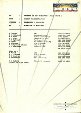 Working Group 1 Steering Committee document