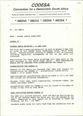 Media Committee Memo to all Media