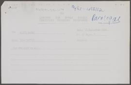 Presentation of Certificates: 23 October 1992 [and related documents]