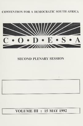 Transcripts of volumes 3-4 of Codesa