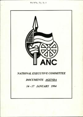 National Executive Committee Documents Agenda 14-17 January 1994