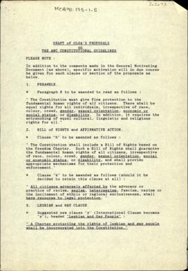 Draft of OLGA's Proposals on the ANC Constitutional Guidelines