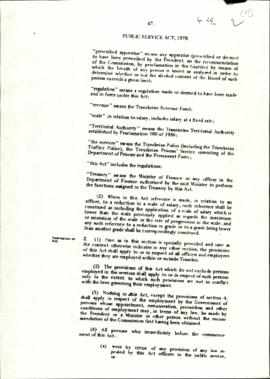 Public Service Act, 1978