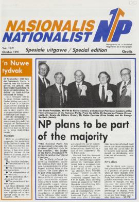 Nasionalis, vol. 10:9, Oktober 1991, Spesiale Uitgawe