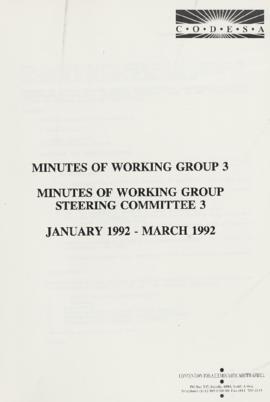 Working Group 3
