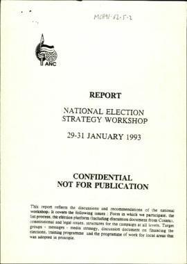 National Election Strategy Workshop