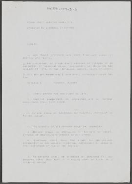 Rough Draft Working Paper Six [and related document]