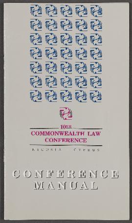10th Commonwealth Law Conference: Conference Manual