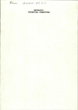 Miscellaneous (internal notes, jottings, etc)