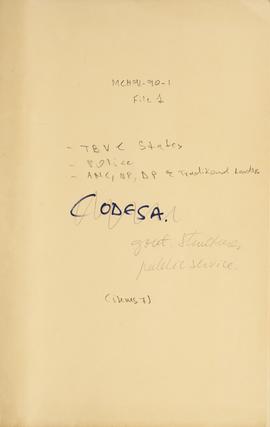 TBVC States: A call to Build a New SA (SACBC), National Party 8 Requirements, Reincorporation, AN...