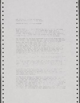 ANC In-house Seminar on Culture: Paper by Albie Sachs, First Draft: Preparing Ourselves for Freedom
