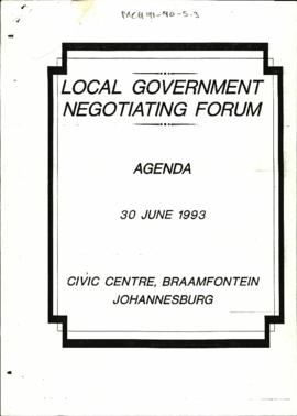 Local Government Negotiating Forum